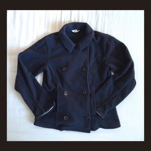 Girls sailor coat. Dark blue by Land's End.